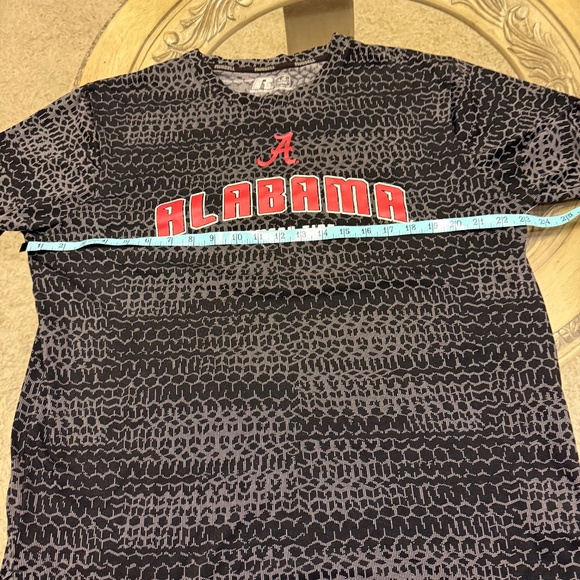 Alabama Crimson Tide Performance T-Shirt Men's Large Black and Gray NCAA Russell - Picture 6 of 6